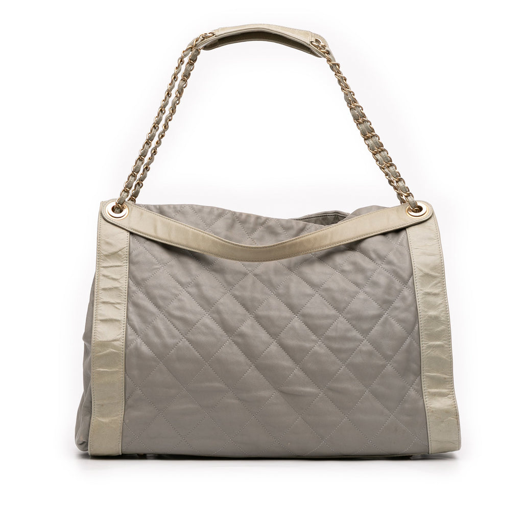 Quilted Lambskin In The Mix Tote