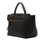 Mini Grained Calfskin Belt Satchel