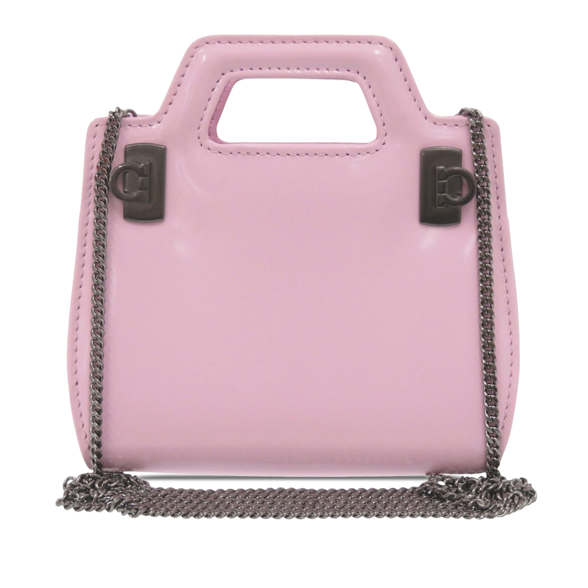 Mini Brushed Calfskin Wanda Top Handle Bag