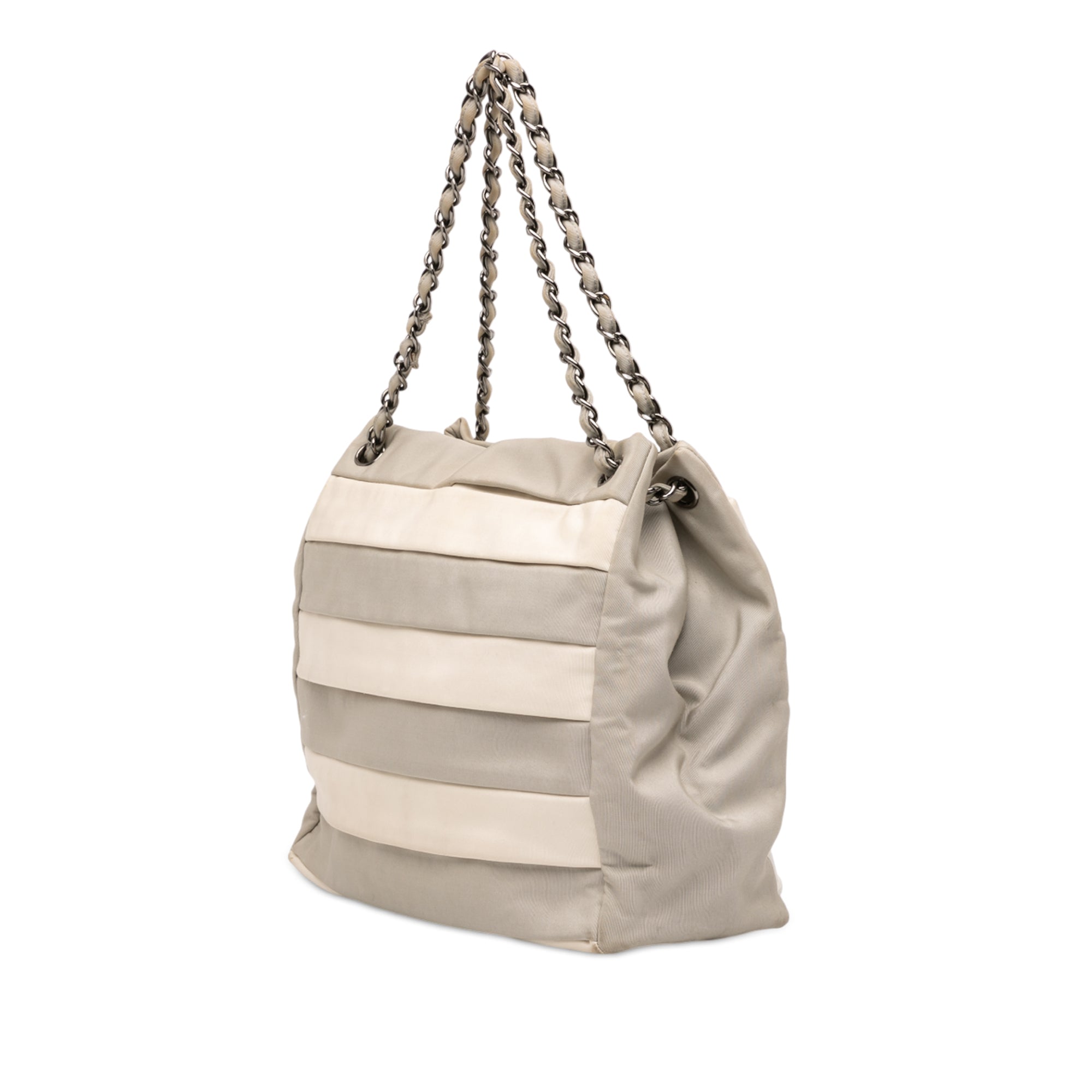 Bicolor Nylon Grosgrain Reissue 2.55 Shopping Tote