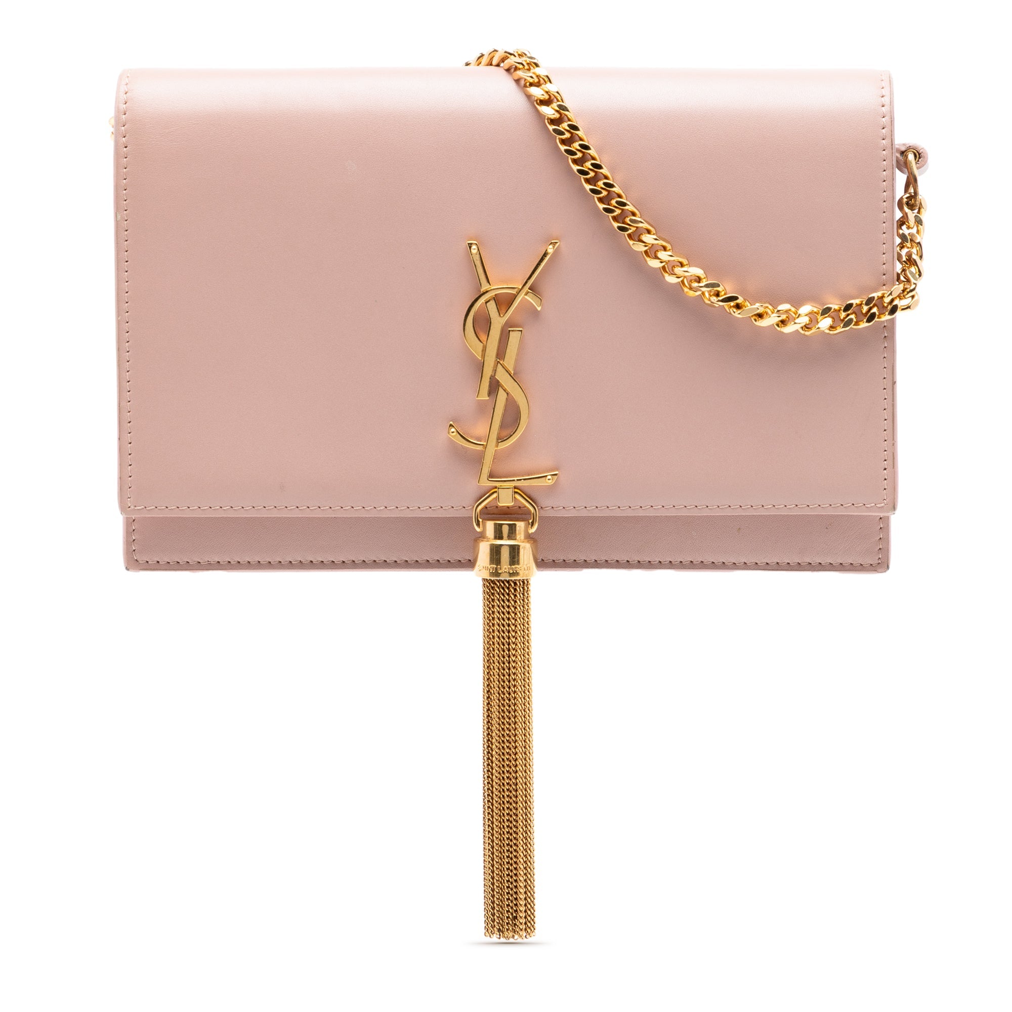 Smooth Calfskin Monogram Kate Tassel Wallet on Chain