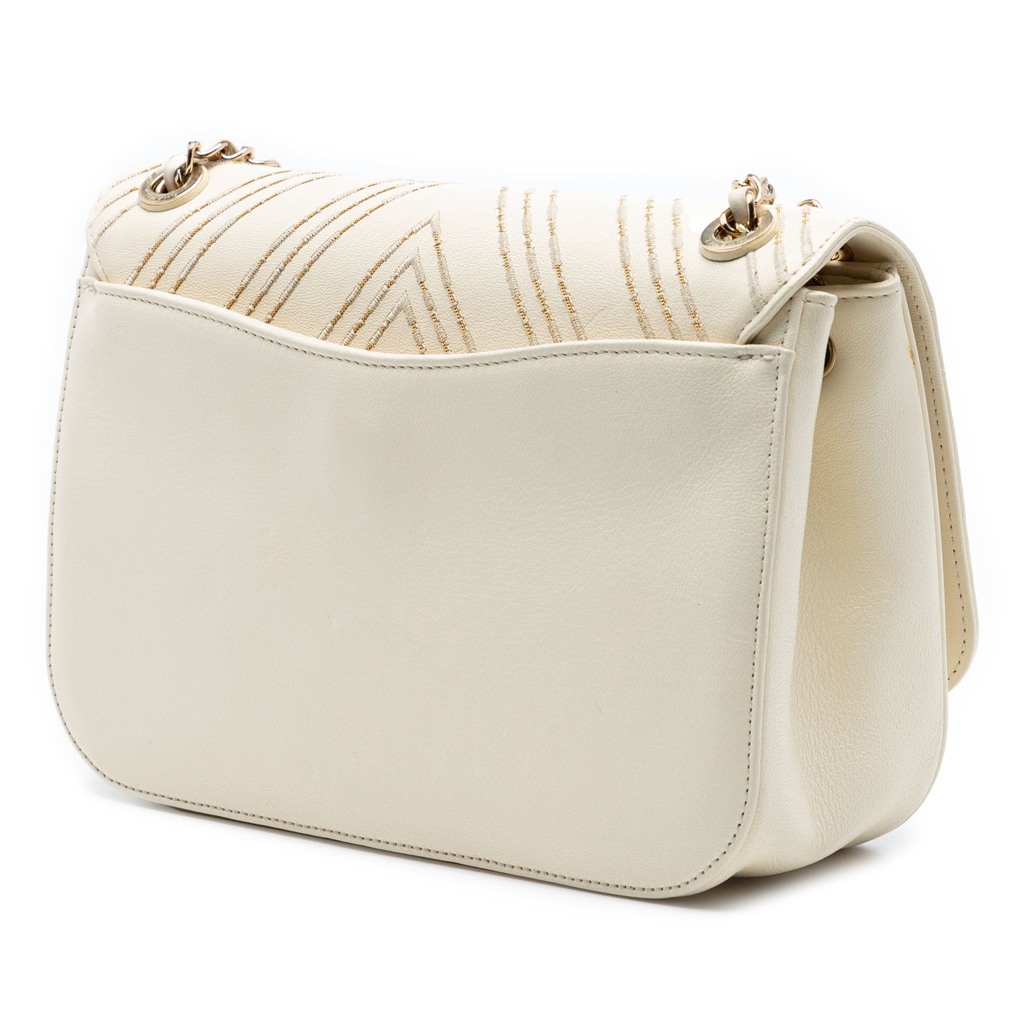 Large Chevron Sheepskin Subtle Flap