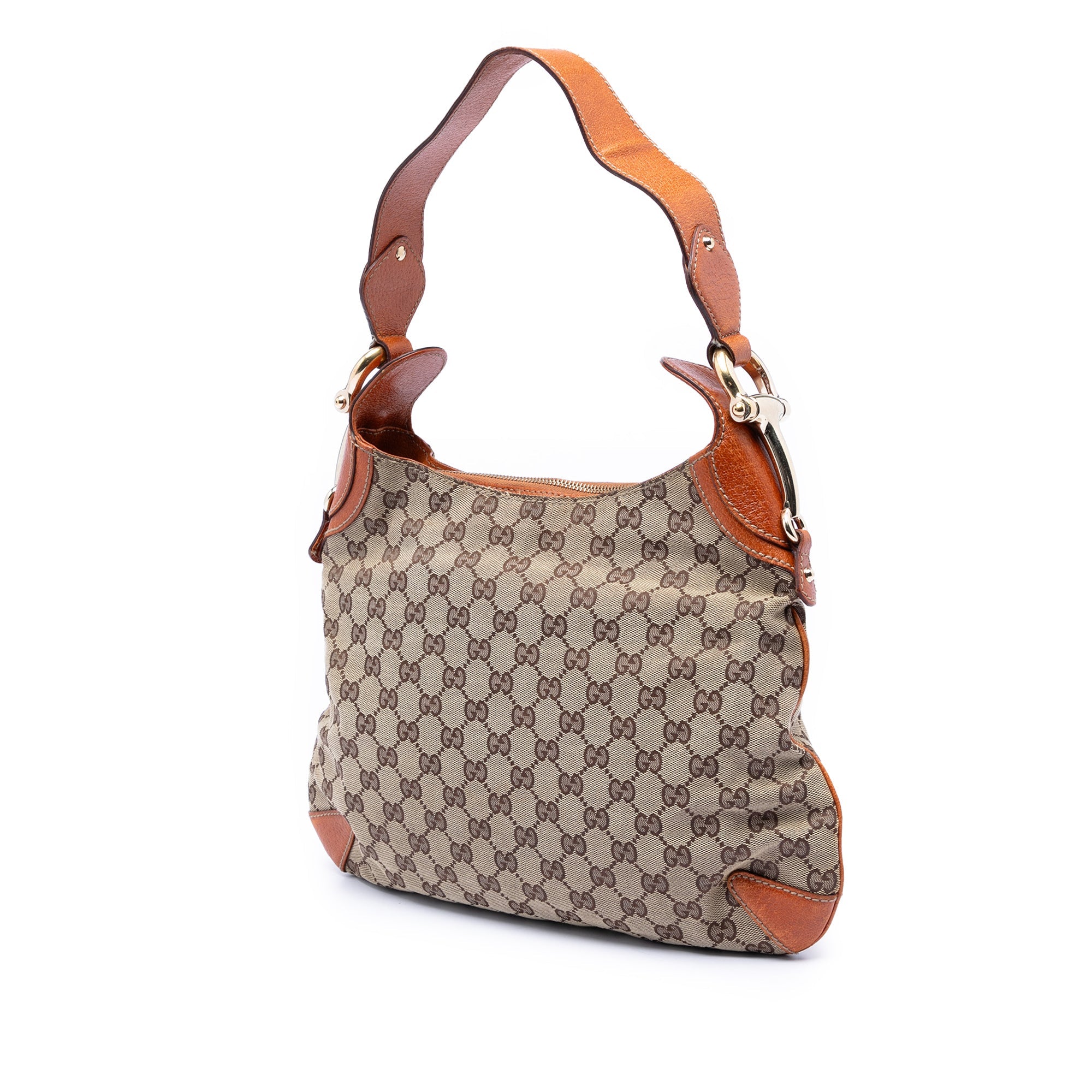 GG Canvas Horsebit Creole Hobo Bag