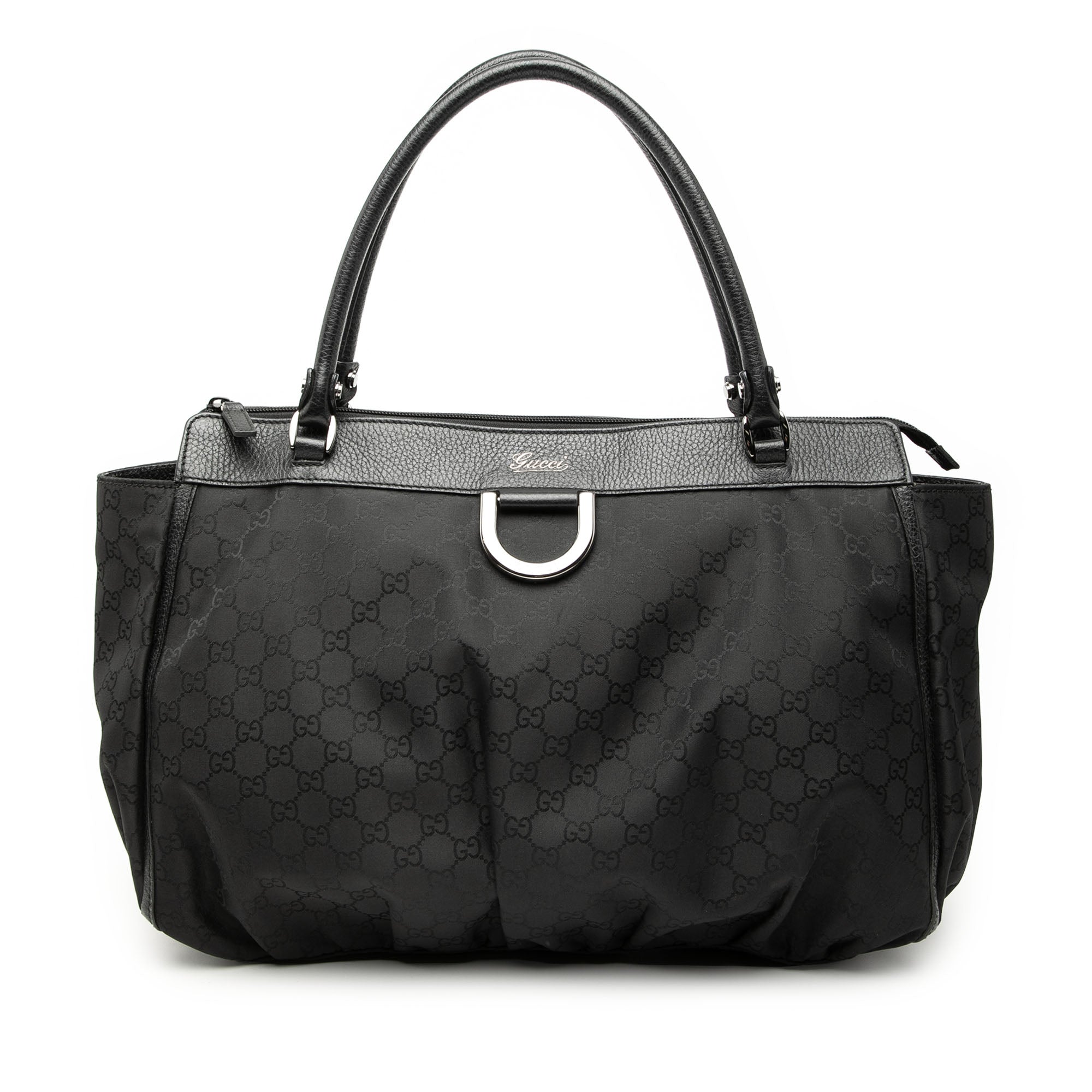 Large GG Nylon Abbey D Ring Tote