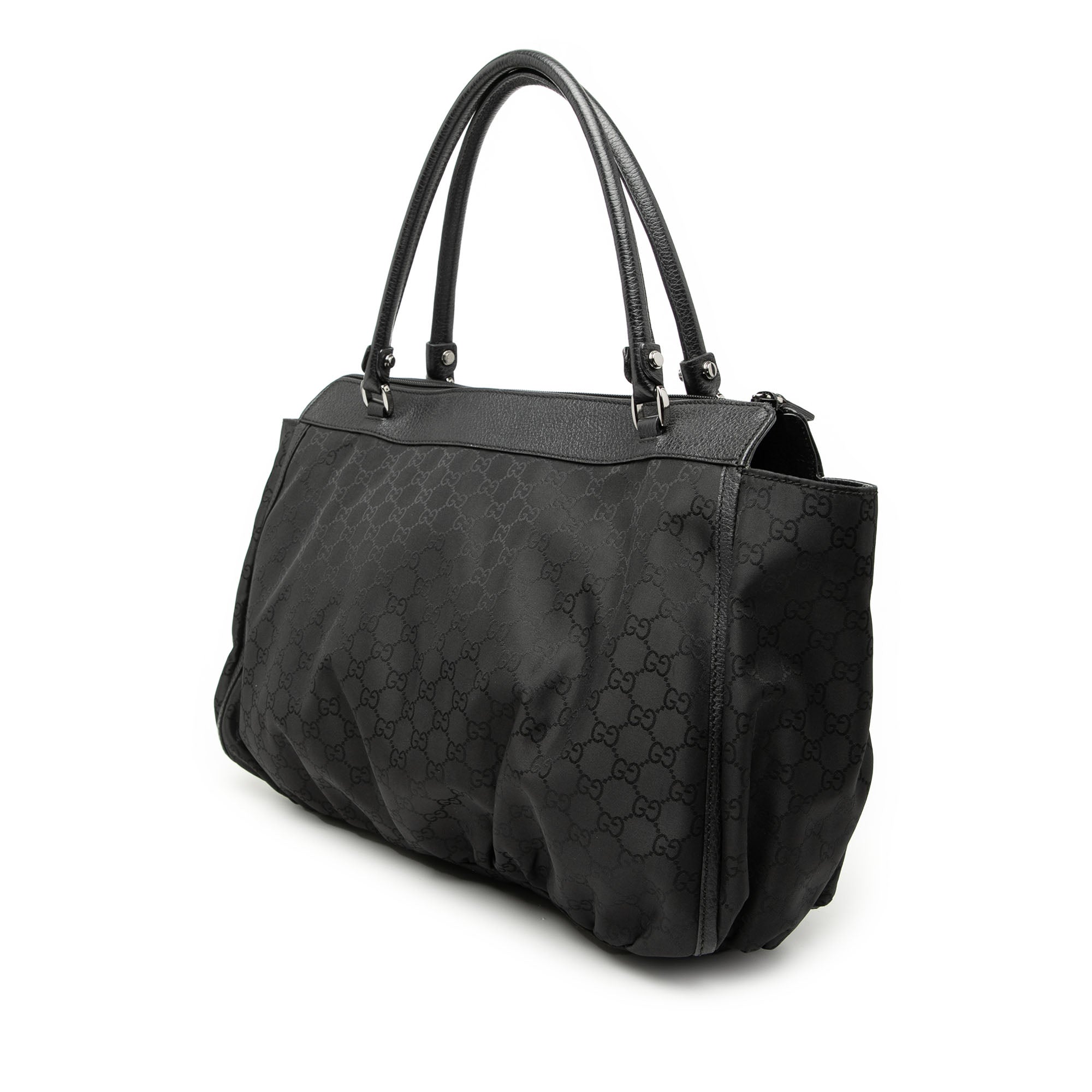 Large GG Nylon Abbey D Ring Tote