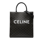 Medium Triomphe Coated Canvas Vertical Cabas Tote