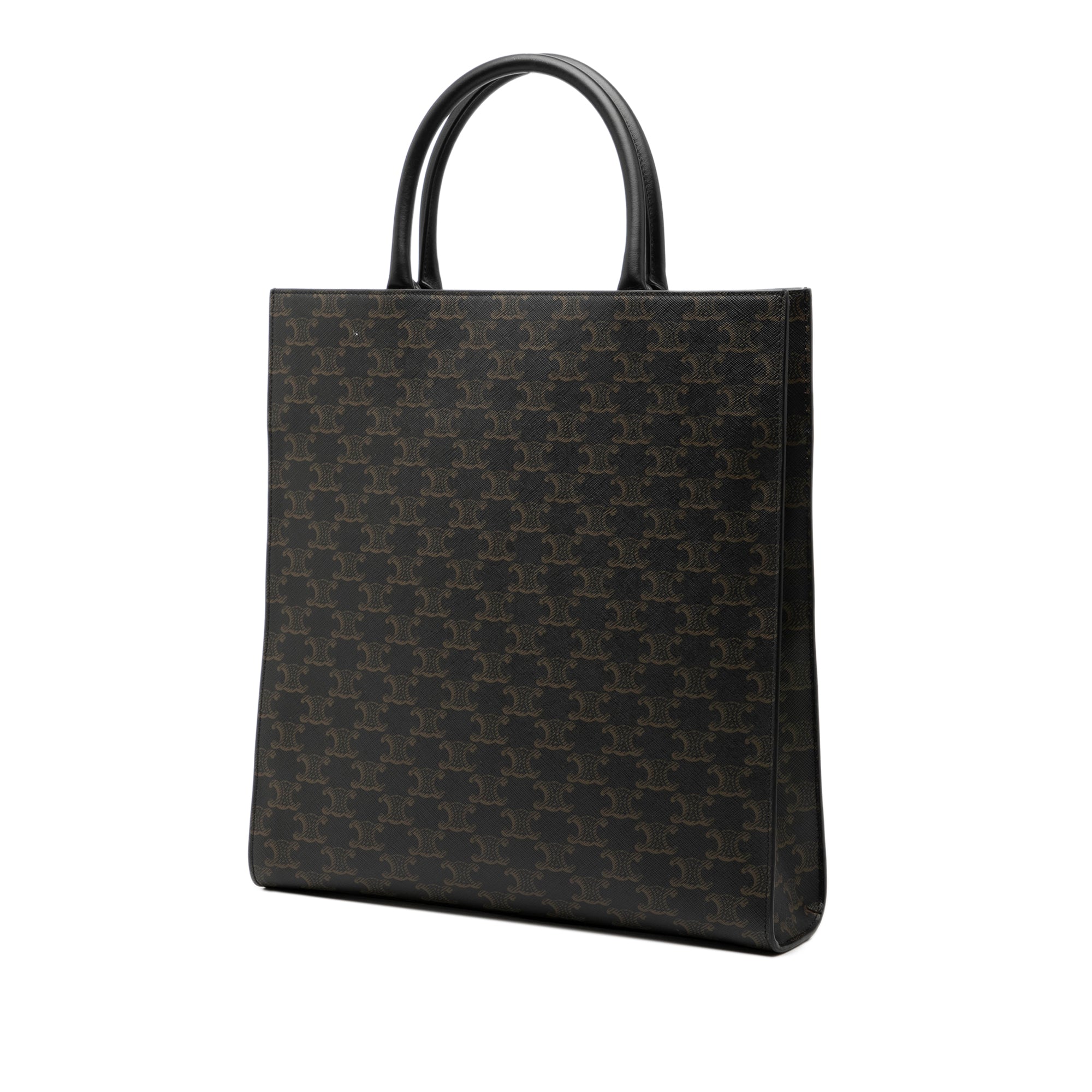 Medium Triomphe Coated Canvas Vertical Cabas Tote