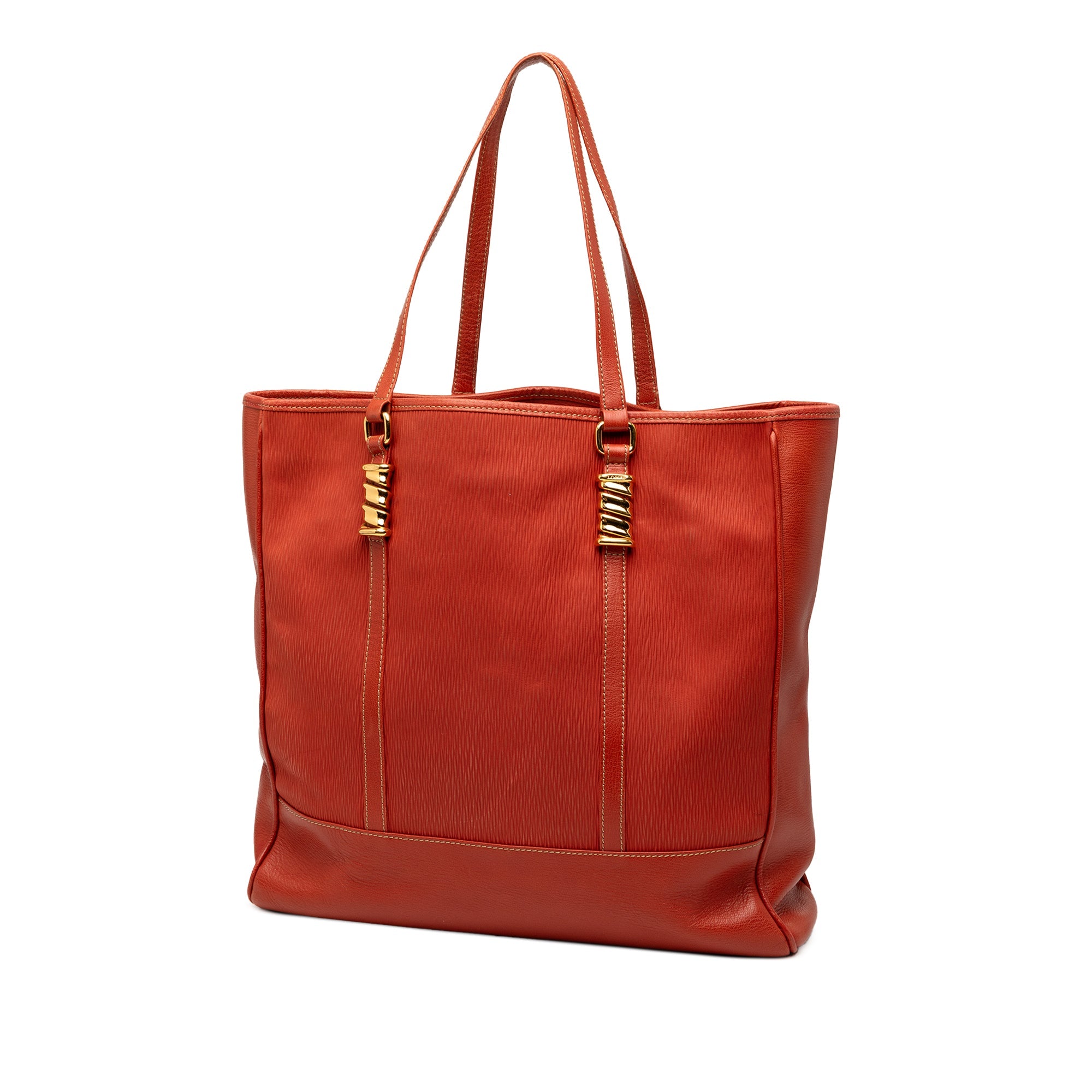 Leather Velazquez Twist Tote