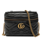 Mini GG Marmont Matelasse Leather Top Handle