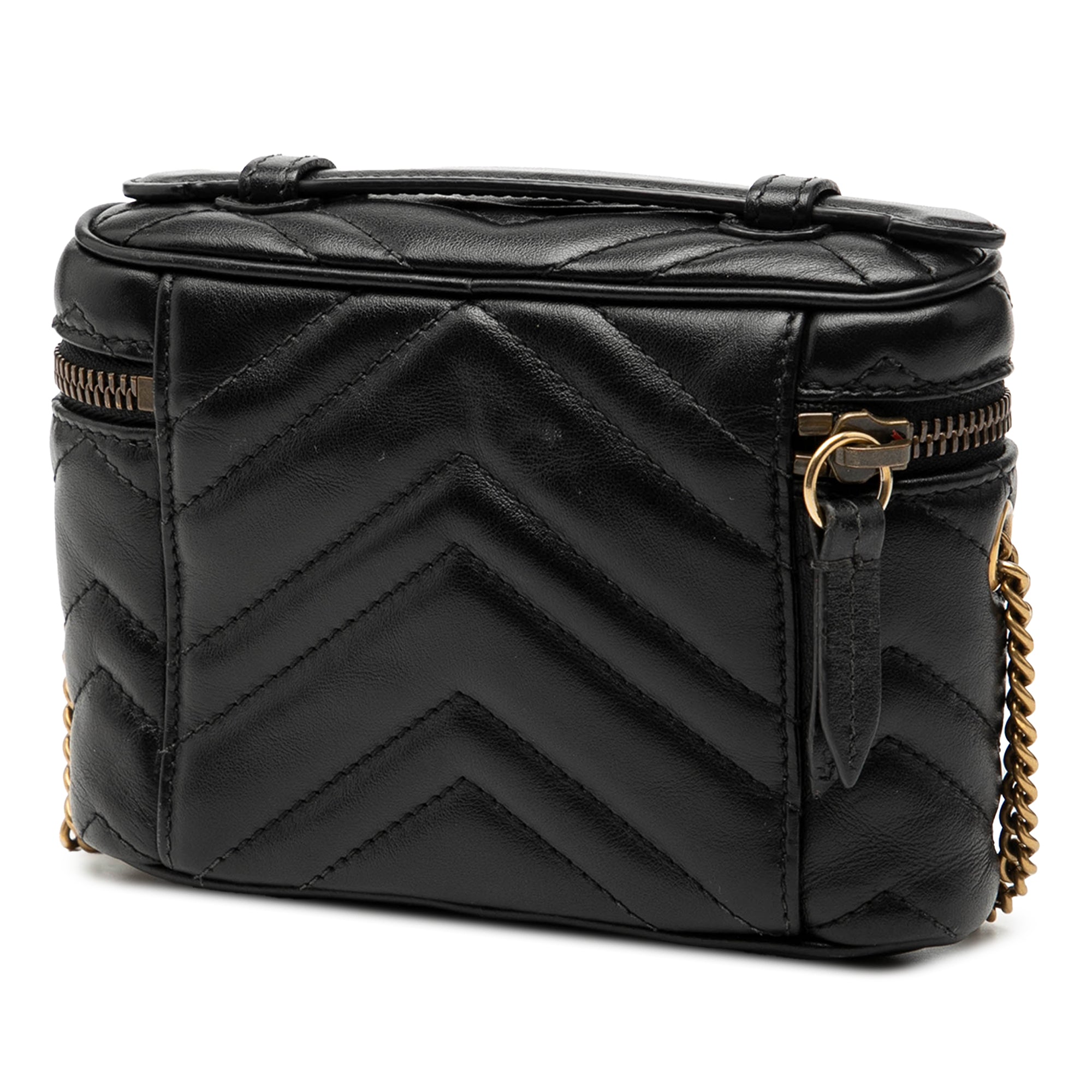 Mini GG Marmont Matelasse Leather Top Handle