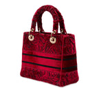 Medium Embroidered Velvet Roses Lady D Lite