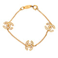 CC Gold Plated Rhinestone Bracelet