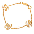 CC Gold Plated Rhinestone Bracelet