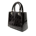 Medium Patent Cannage Stitched Lady Dior