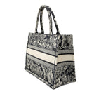 Medium Canvas Embroidered Reverse Dioriviera Toile De Jouy Book Tote
