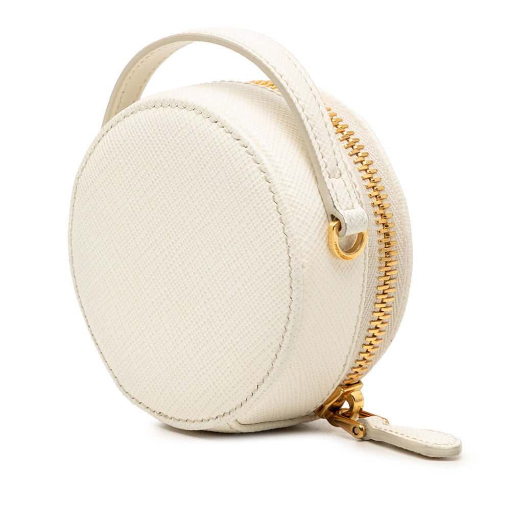 Mini Saffiano Triangle Pouch
