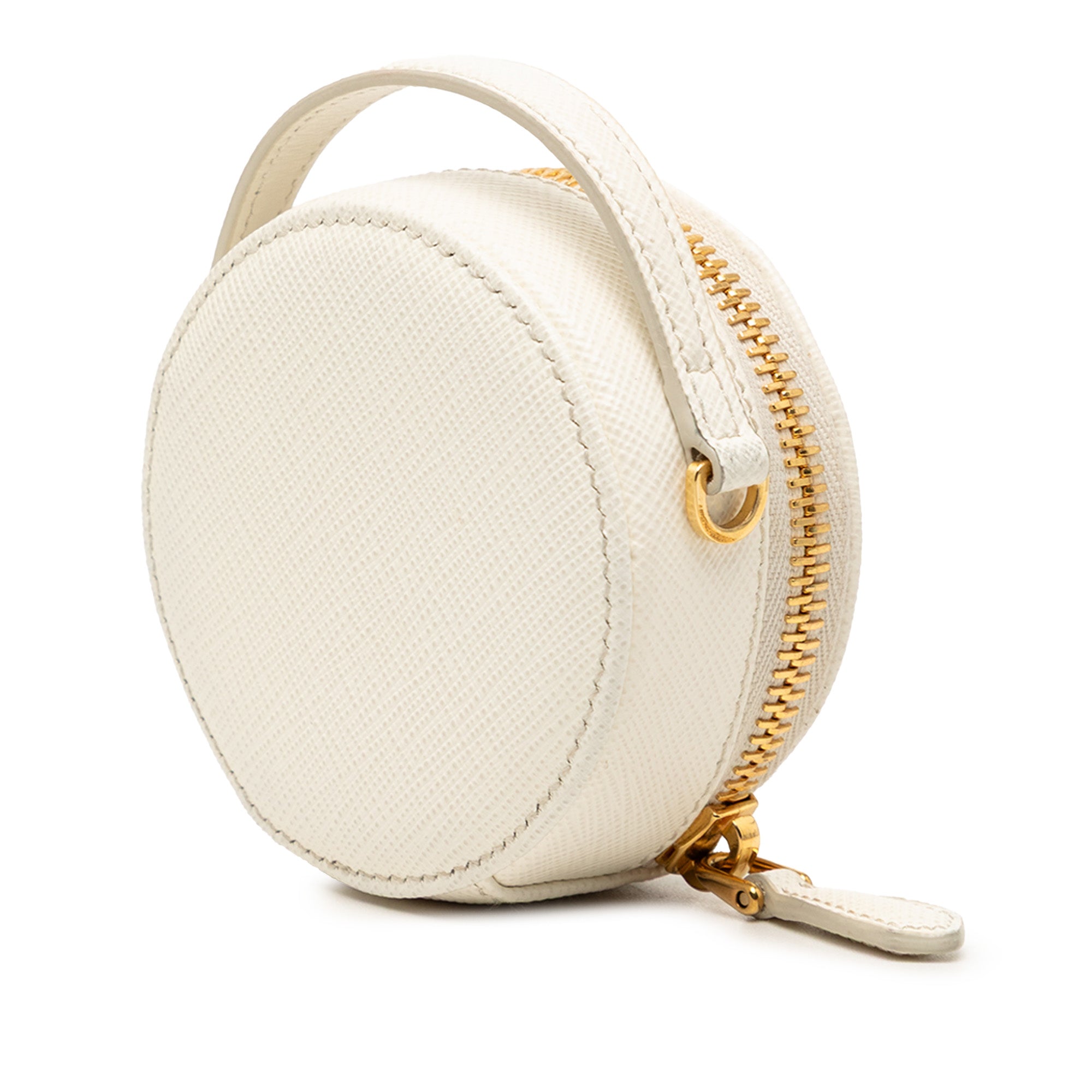 Mini Saffiano Triangle Pouch