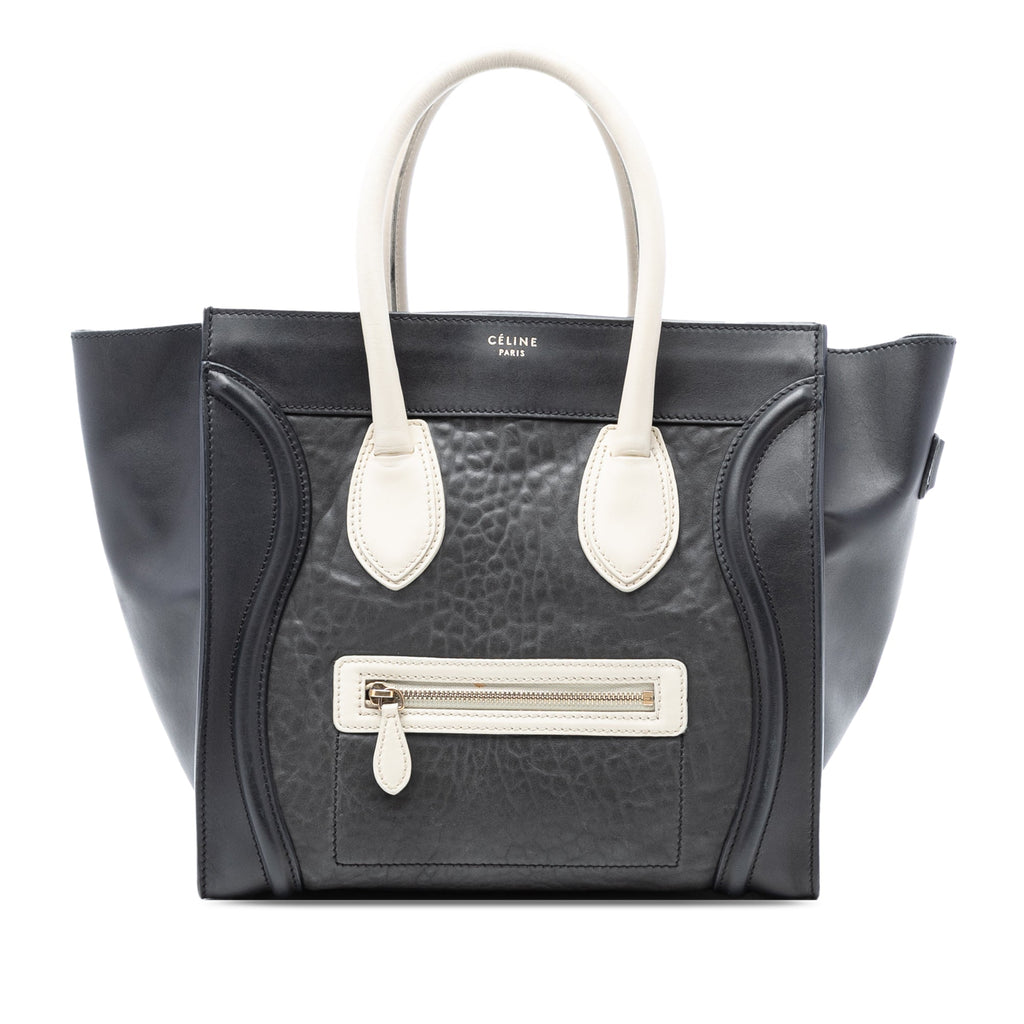 Mini Embossed Calfskin Luggage Tote