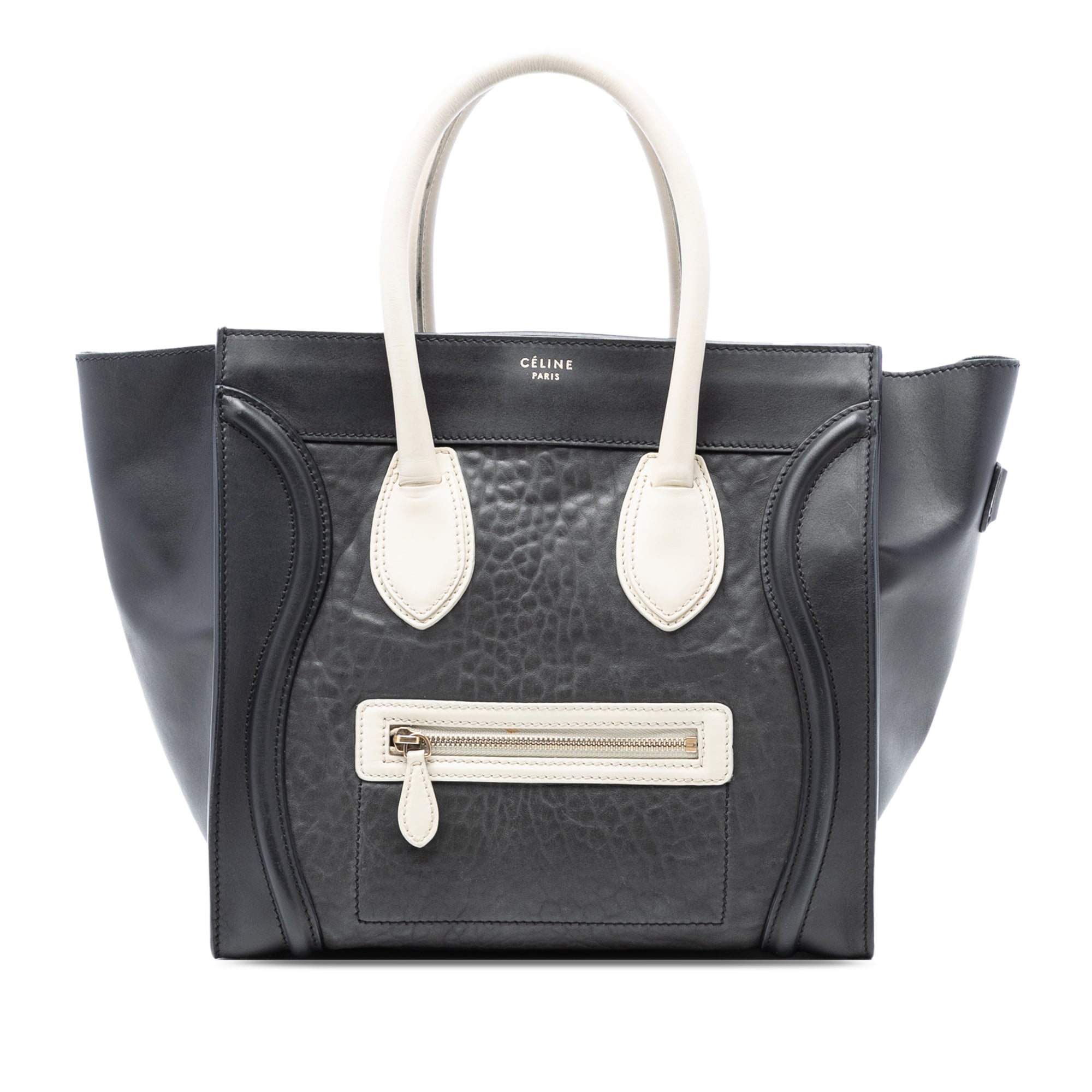 Mini Embossed Calfskin Luggage Tote