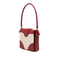Bicolor Saffiano Turnlock Satchel