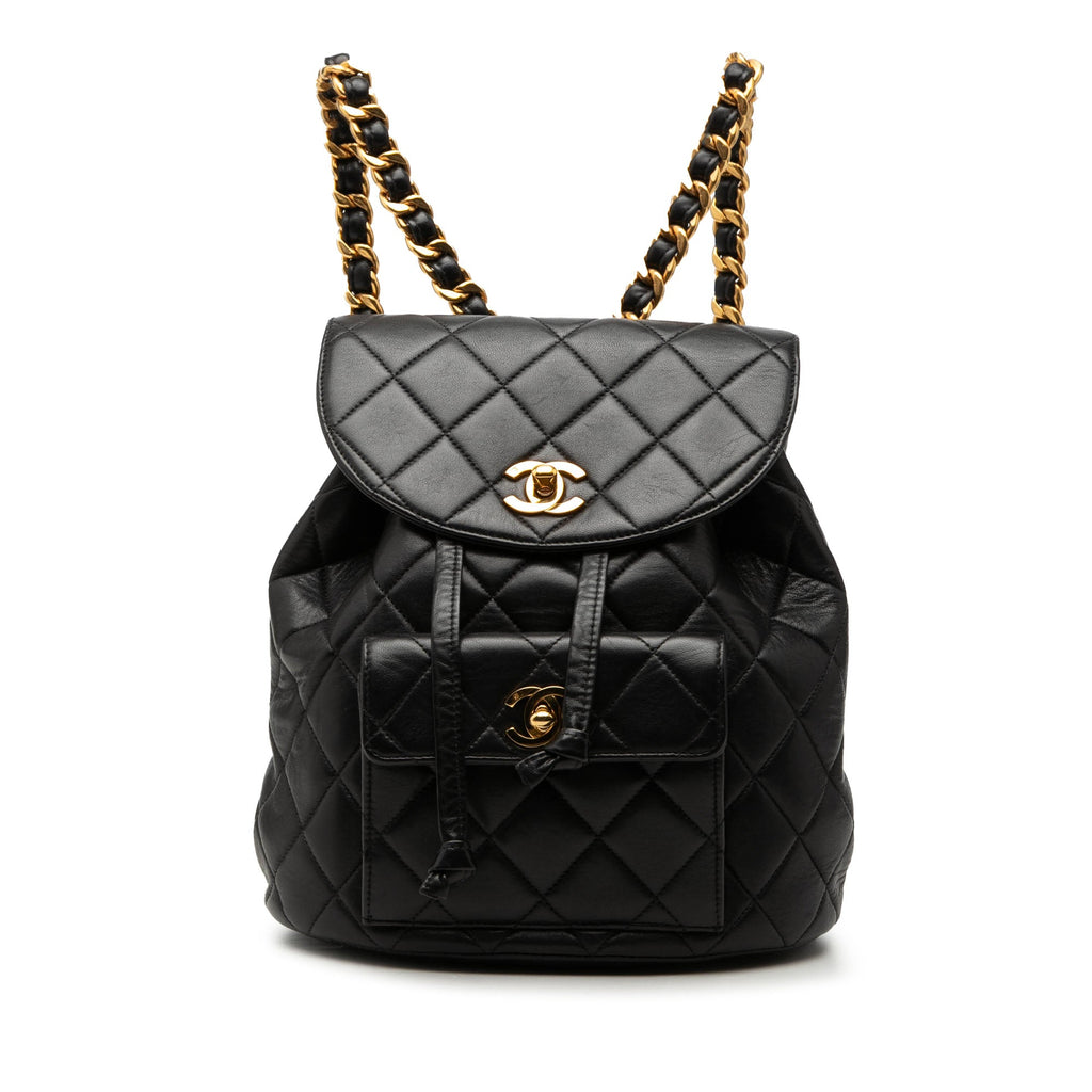 Medium Quilted Lambskin Duma Backpack