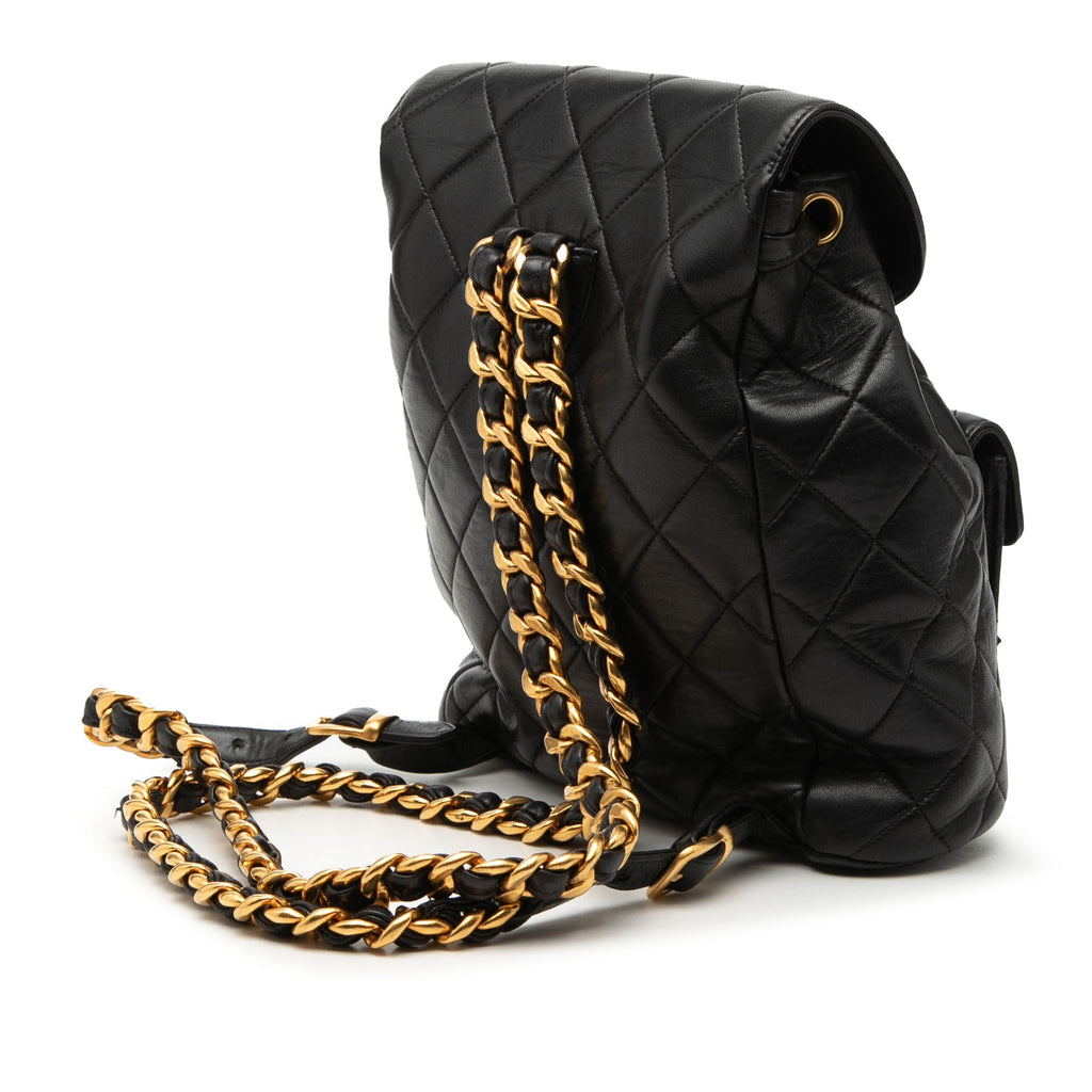 Medium Quilted Lambskin Duma Backpack