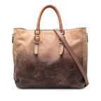 Ombre Vitello Daino Side Zip Convertible Tote