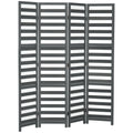 Screen Divider Room Divider with Foldable Design for Indoor Bedroom Office 5.6' White Grey
