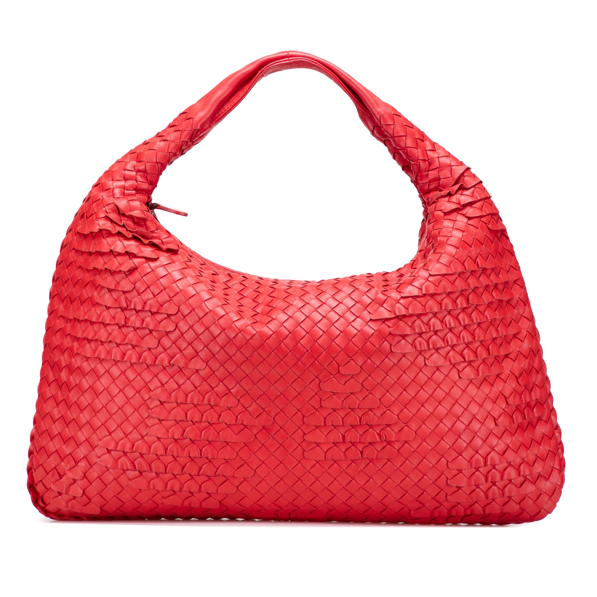 Medium Nappa Intrecciato Ruffle Veneta Hobo