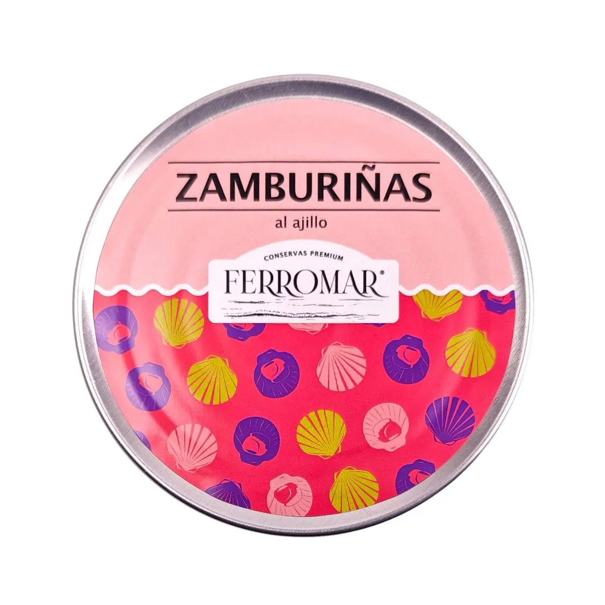 Zamburiñas en Aceite de Oliva, Ajo y Guindilla Conservas FerroMar