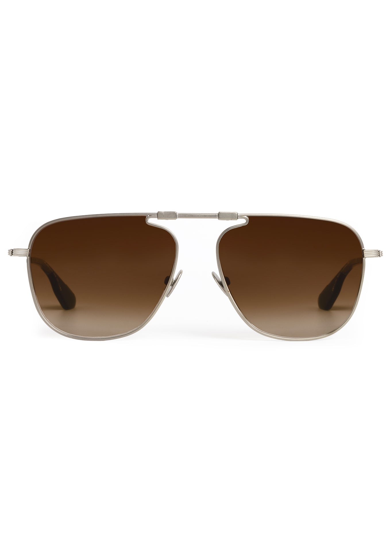 KREWE ZANDER FOLD | Matte Raw Stainless Steel + Nightfall