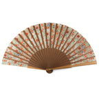 Islamic art inspired hand fan Zellige Orange