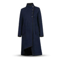 Zinnia Dark Blue Boiled Wool Cardigan