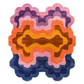 Swirling Colors wool Hand Tufted Wool Rug