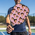 Personalizado 1-4 Avatar Fotos Cara Pala de Pickleball con Pickleball y Bolsa Día de la Competencia Regalo de cumpleaños para los jugadores de Pickleball