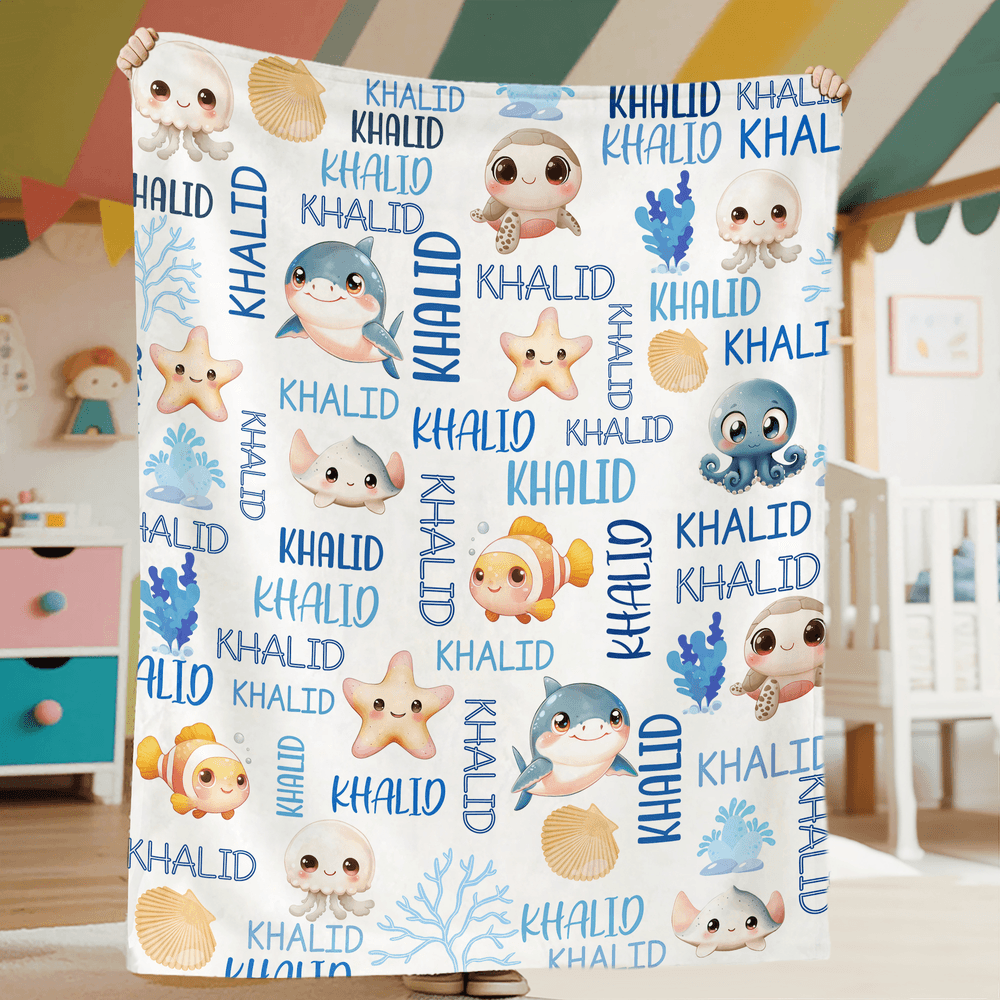 Manta suave con nombre para decoración del hogar Regalo de cumpleaños para niños y niñas