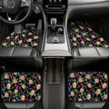 Alfombrilla antideslizante para coche personalizada Flamingo Delfín Palmera Juego de 4 piezas con 1-3 fotos de caras Regalo de cumpleaños para dueños de coche amantes de las mascotas