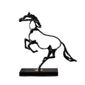 ArtZ® Noir Stallion Sculpture - Black