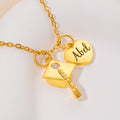Collar de Graduación Personalizado con Piedra de Nacimiento y Dije de Nombre Delicada Joyería Regalo de Graduación para Graduados