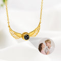 Collar Personalizado Ala de Angel Foto Proyección Joyería Dainty Aniversario Cumpleaños Día de la Madre de regalo para las mujeres