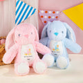 Conejito de Pascua de peluche personalizado con nombre y año Regalo de cumpleaños de Pascua para niños