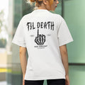 Personalizada Hasta la Muerte Esqueleto Mano Suave Camiseta a Juego Sudadera con Texto y Año Aniversario Regalo de San Valentín para Pareja de Recién Casados
