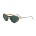 Dior FILDIORM1UB0B0 Metal Frame Cat-Eye Sunglasses — Gold