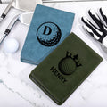 Monograma Personalizado Golf-Themed PU Cuero Golf Scorecard Holder Daily Training Game Day Golf Club Gift for Golf Players Coaches