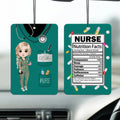 Ambientador de coche de lavanda personalizado con dibujos animados de personal médico Regalo de cumpleaños para médicos y enfermeras