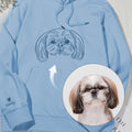 Bordado Personalizado Foto Mascota Camiseta Sudadera Sudadera con capucha con 1-3 Nombres Pet Party Birthday Gift for Pet Lovers