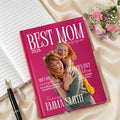 Cuaderno personalizado con foto de la mejor madre con nombre, año y texto Regalo diario para el Día de la Madre y el cumpleaños de la mujer