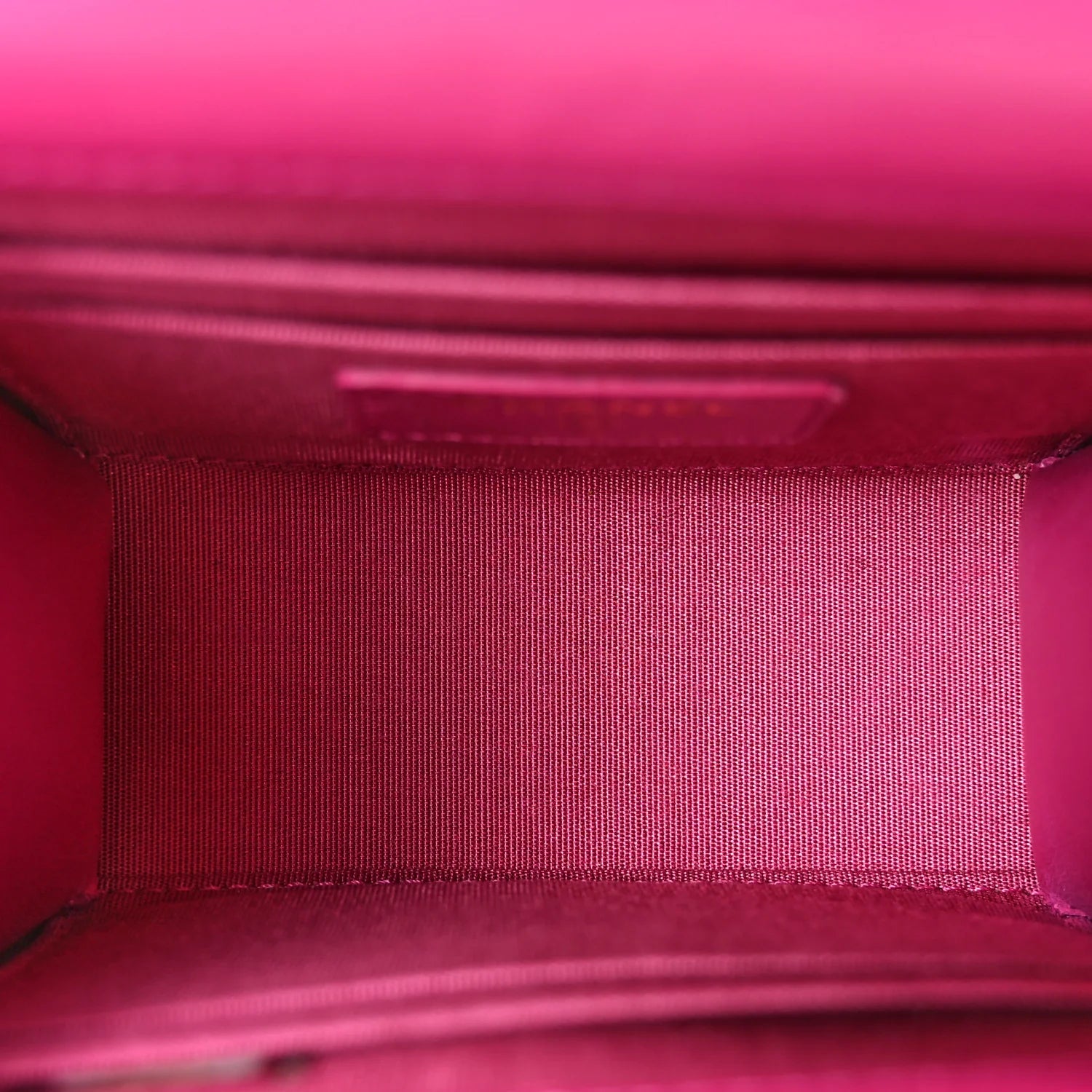 Chanel Lambskin Quilted Mini Trendy CC Clutch With Chain Fuchsia