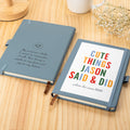Cuaderno de recuerdos personalizado "Cosas que dijeron e hicieron mis hijos" con nombre Libro de registro de la infancia Regalo de baby shower para padres primerizos