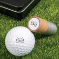 Sello personalizado para bola de golf con monograma, nombre y caja de estaño Club de golf Día del juego Regalo de cumpleaños para amantes del golf